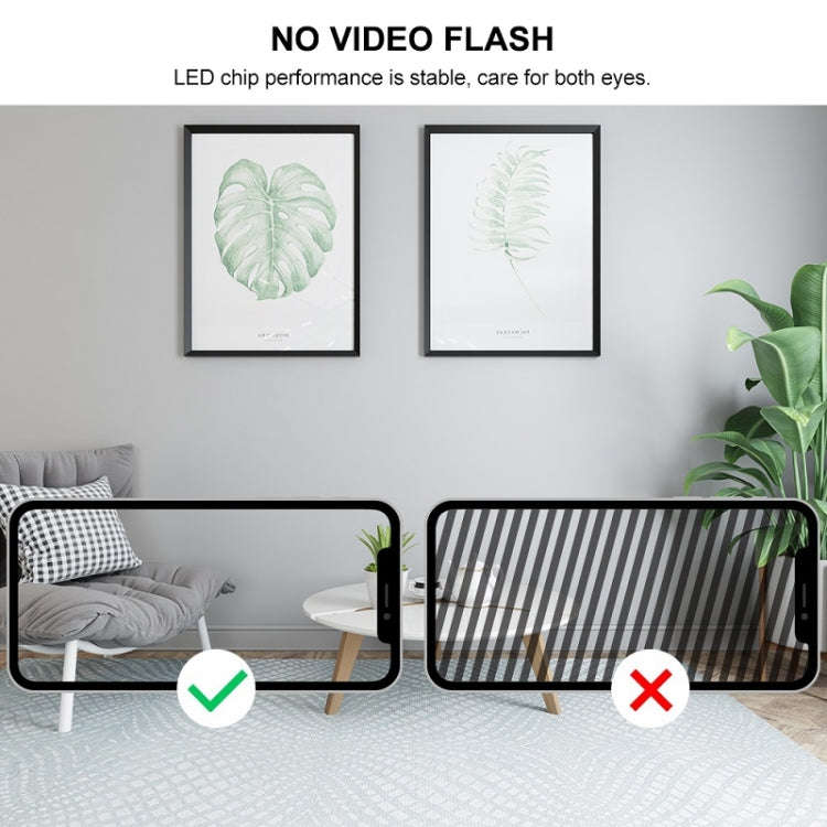 LED Round Ultra-thin Downlight Adjustable Recessed Panel Light, Power Source: 15W(White light)