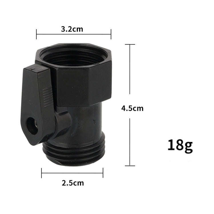 Garden Single-way ABS Handle Ball Valve Garden Hose Connector(European Thread)