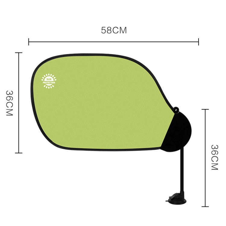 Car All Round Window Sunshade Adjustable Sunscreen Heat Insulation Sun Shade(Fresh Green)