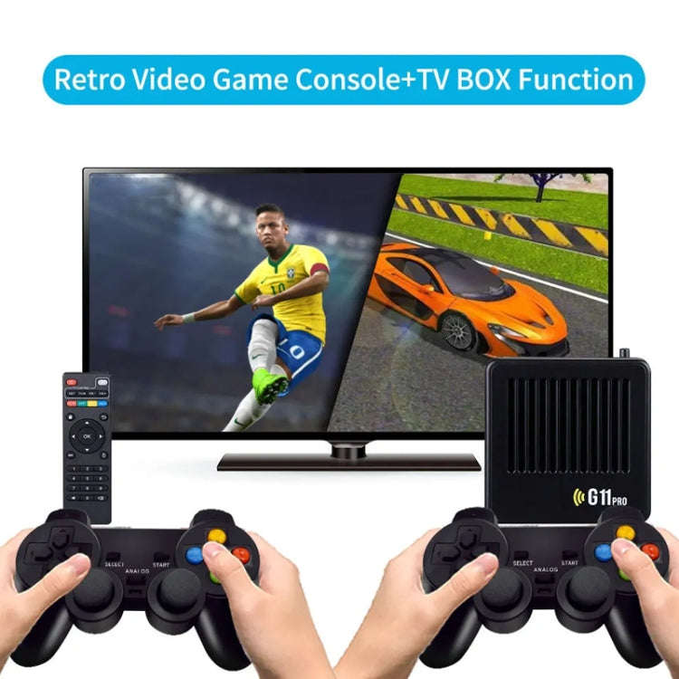 G11 PRO Game Machine TV Box Dual System HDMI HD 4K Retro Arcade, Style: 64G+Charging Handle