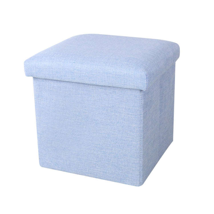 Home Foldable Fabric Storage Chairs Multifunctional Square Sofa, Color: Sky Blue