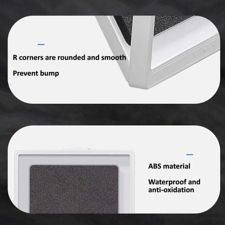 Waterproof Shower Tablet Holder Case Bathroom Kitchen Wall Mount Storage Box For IPad(Black)