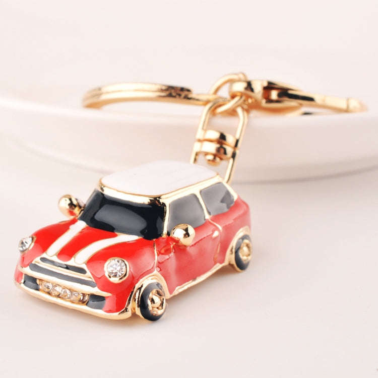 Mini Car Keychain Pendant Toy Beetle Car Gift, Color: Red