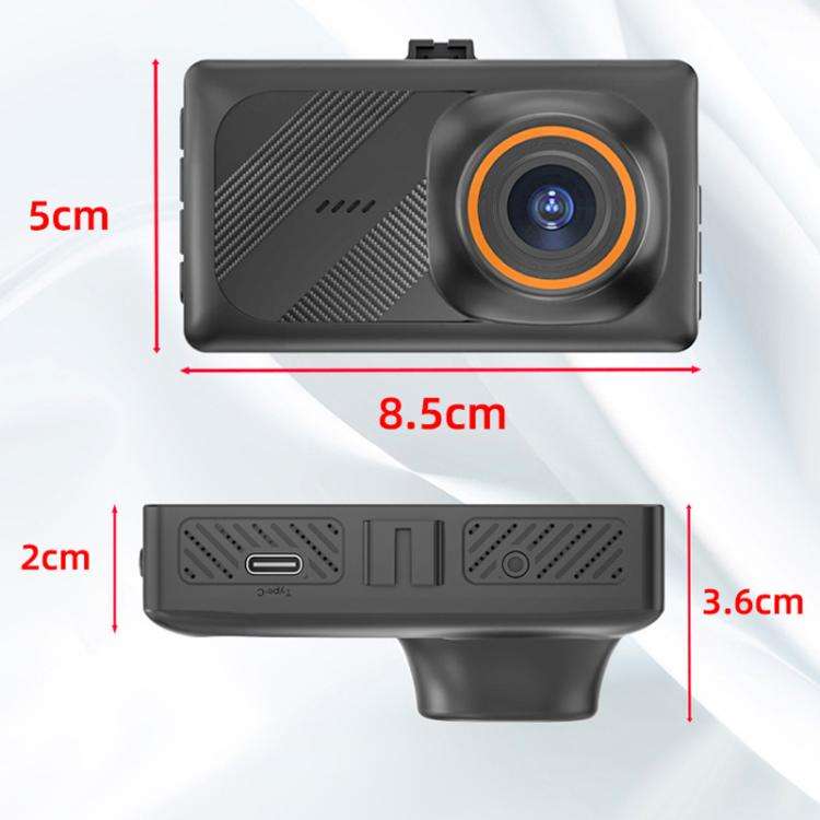 3-Inch Dual-Lens Front 4K + Rear 2K HD WiFi Connected Driving Recorder(A5)