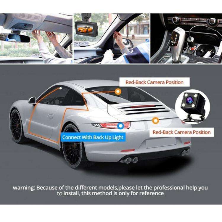 3-Inch Dual-Lens Front 4K + Rear 2K HD WiFi Connected Driving Recorder(A5)