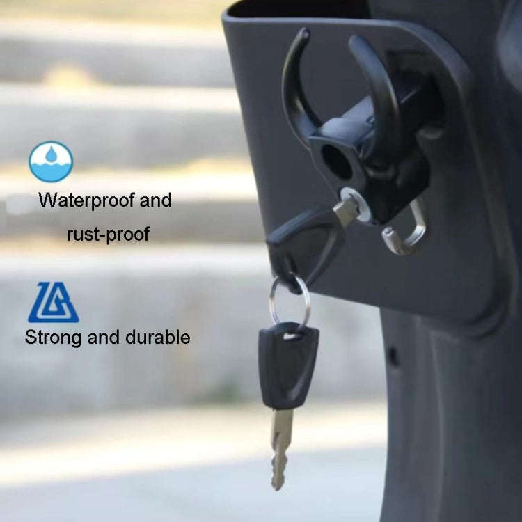 Bullhead Helmet Lock Hooks Front Universal No-Punch Motorcycle Bike Storage Hook(Black)