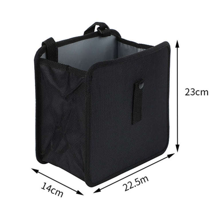 Car Seatback Trash Can Automotive Multifunctional Storage Organizer, Style: Black Gray Edge