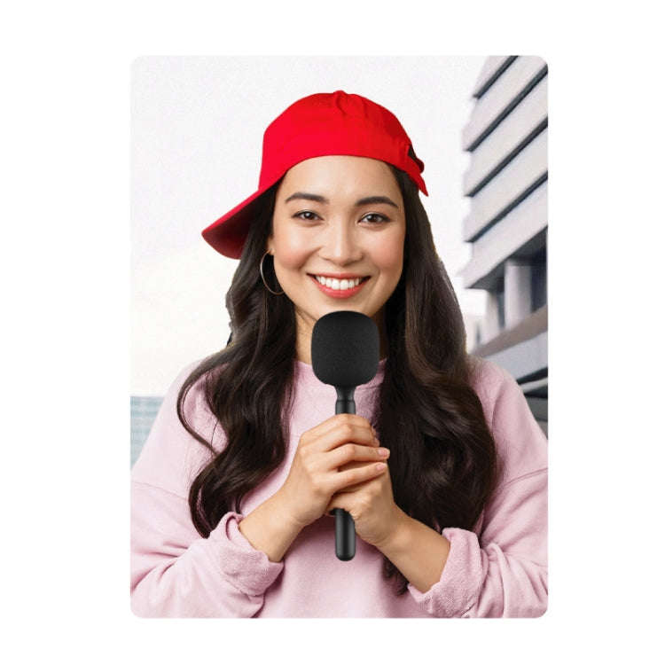 Microphone Interview Handle For DJI Mic / Moma / Rode Wireless Go / Relacart(Black)