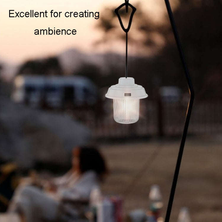 Outdoor LED Camping Light Canopy Hanging Lamp Portable Camping Tent Lights, Style: Battery Model ...
