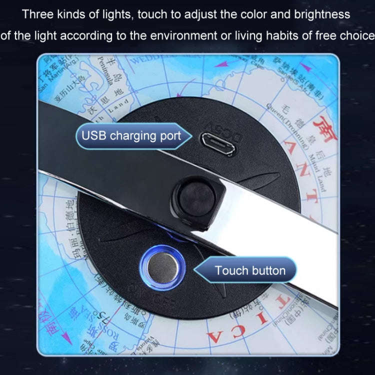 High Definition Teaching 3D Intelligent Suspended Globe(30cm Charging Model with Light)