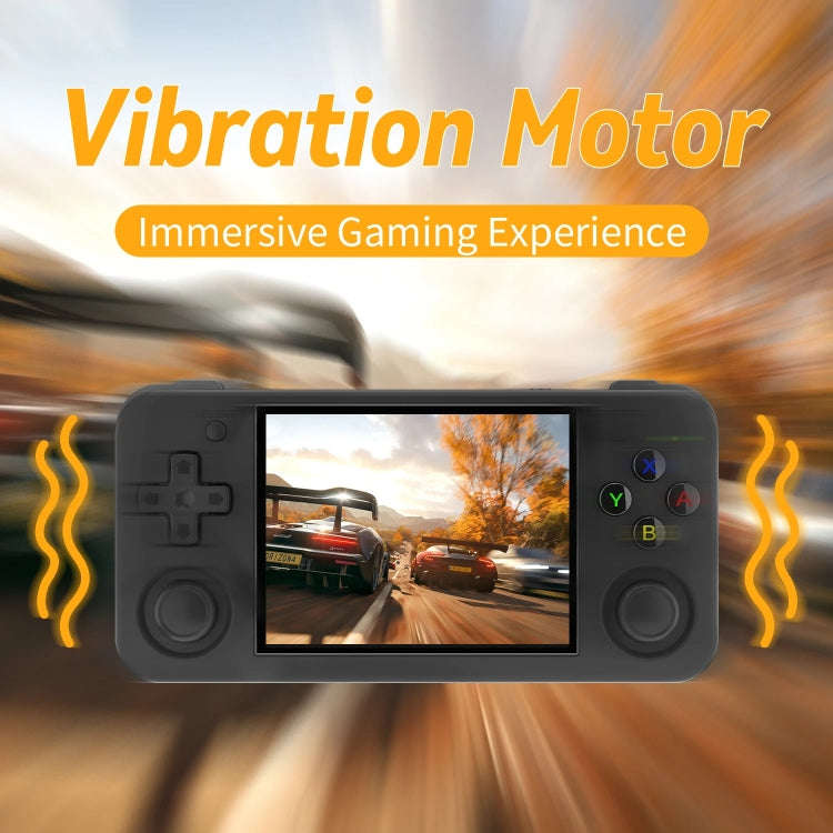 ANBERNIC RG35XX H Handheld Game Console 3.5 Inch IPS Screen Linux System 64GB+128GB(Transparent W...