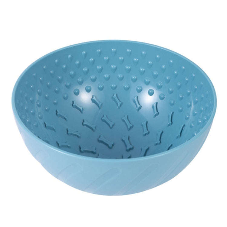 Pet Lick Bowl Dog Cat Bowl Eating Drinking Bowl(Blue)