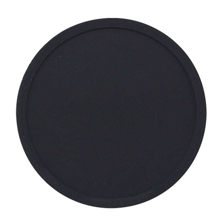 10cm Simple Round Thickened Silicone Coaster Anti-Slip Heat Insulation Anti-Scald Tea Cup Table M...