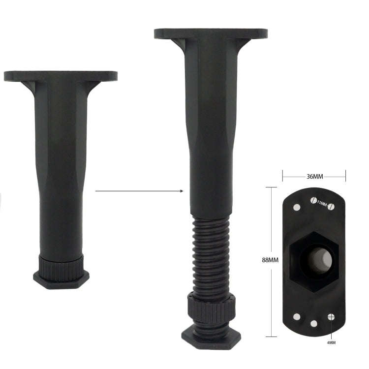 20-37cm Adjustable Underbed Beam Support Holder Retractable Furniture Booster Bracket
