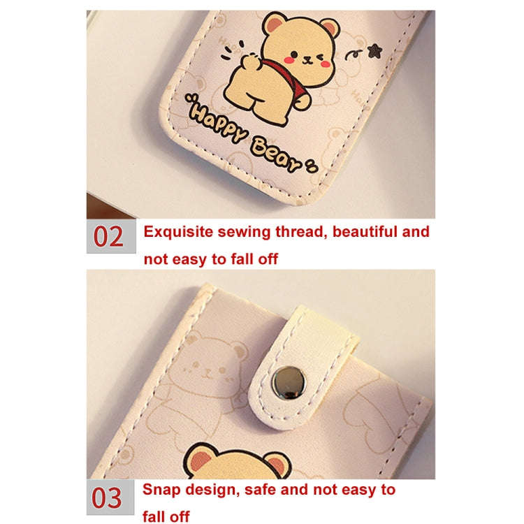 Pull-out Multi-card Slot ID Card Holder  Large Capacity Cartoon Card Bag, Color: Green