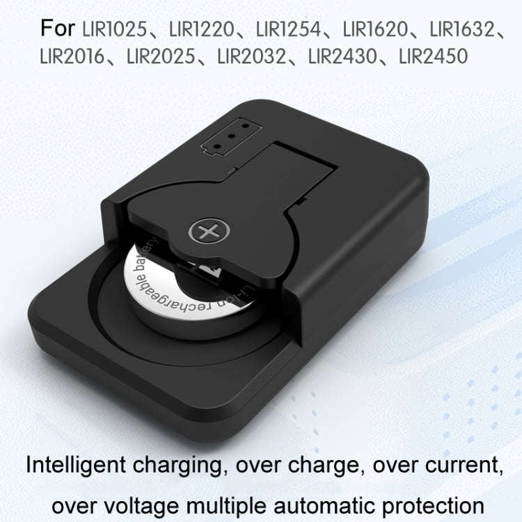 4.2V LIR2032/2450 Button Battery Universal Charger(White With Cable)