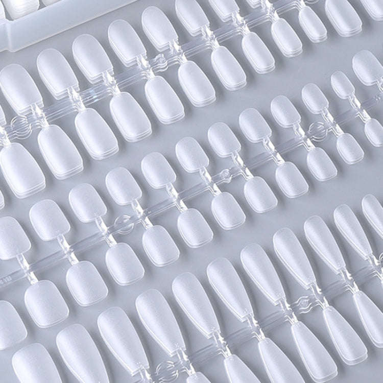 10pairs Of 100pcs/Box Frosted False Nails Artificial Tip, Shape: Almond Nail XS