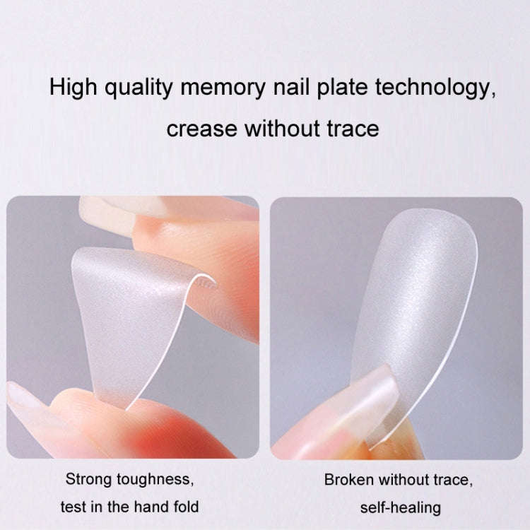 10pairs Of 100pcs/Box Frosted False Nails Artificial Tip, Shape: Ultra-short Ladder M