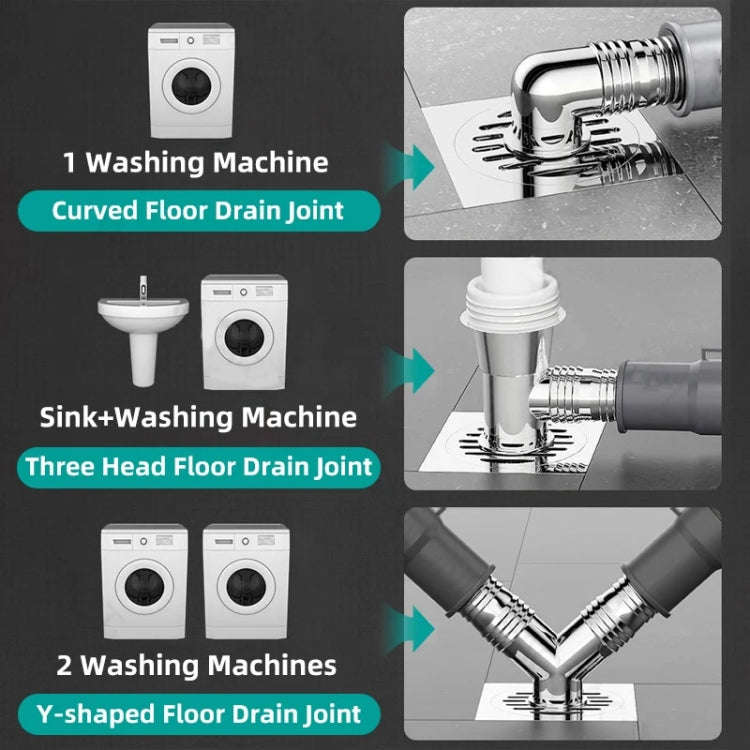Elbow Type Washing Machine Floor Drain Joint Pipe Connector, Spec: A2