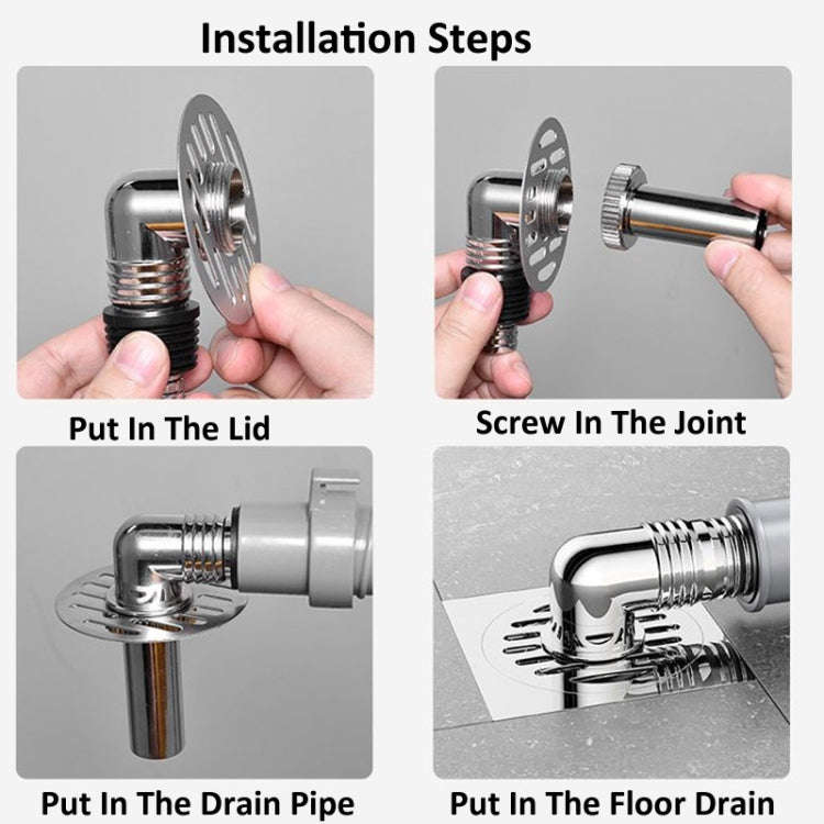 Elbow Type Washing Machine Floor Drain Joint Pipe Connector, Spec: A4