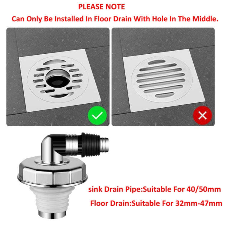 Elbow Type Washing Machine Floor Drain Joint Pipe Connector, Spec: A3