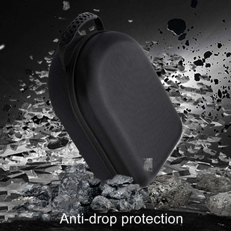 For Apple Vision Pro Storage Bag VR Headwear EVA Portable Hard Case(Cloth Pattern Black)