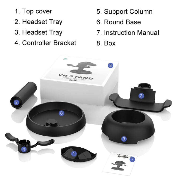 AMVR TYBP1 VR Desktop Storage Display Rack For Apple Vision Pro / Quest 3 / Pico 4 / PlayStation ...