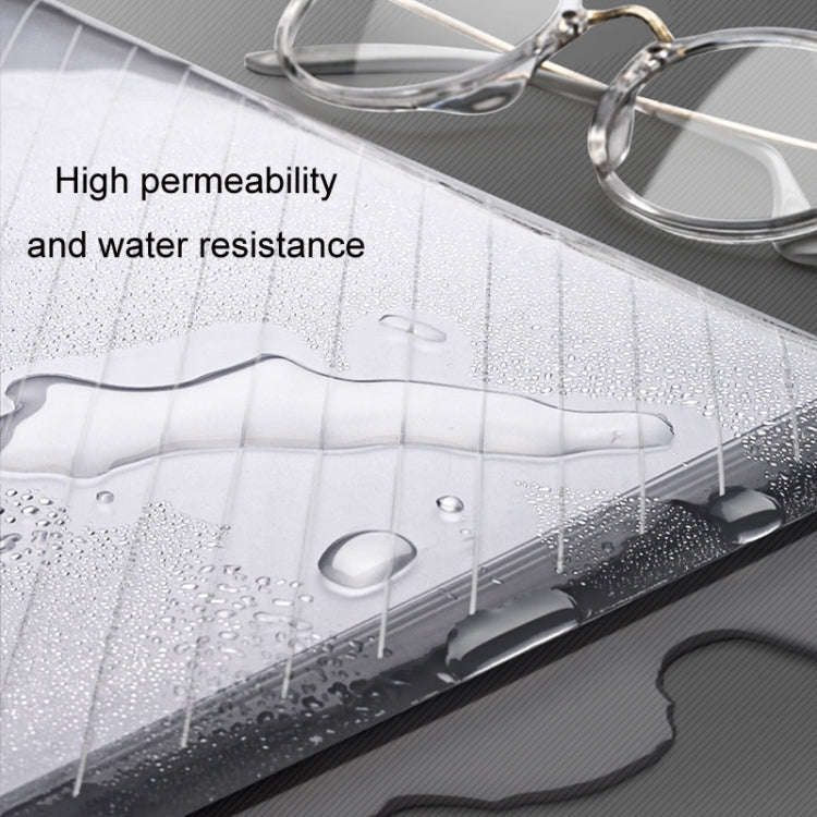 10pcs A4 Waterproof Transparent Thickened Folder Archive Bag(Ordinary Twill Style)
