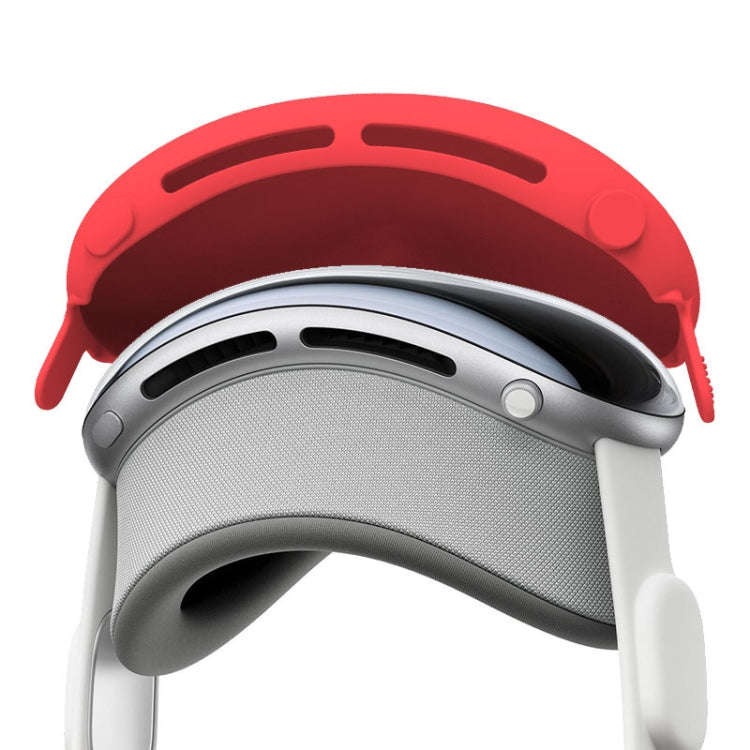 For Apple Vision Pro Silicone Protective Cover VR Accessories(Red)