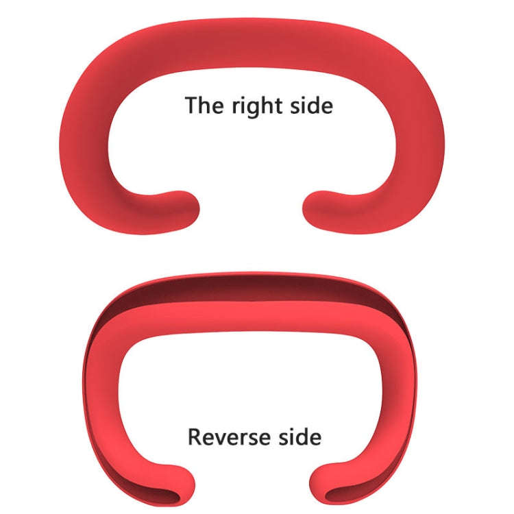 For Apple Vision Pro Silicone Eye Mask Sweatproof Dustproof Replaceable Silicone Case(Red)