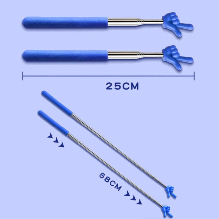 Retractable Teacher Pointer Extendable Finger Pointer Stick for School(Random Color)