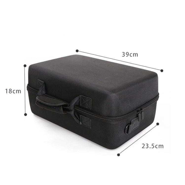 For PS5 Slim Game Console EVA Storage Bag Handbag Carrying Case(1900 Black)