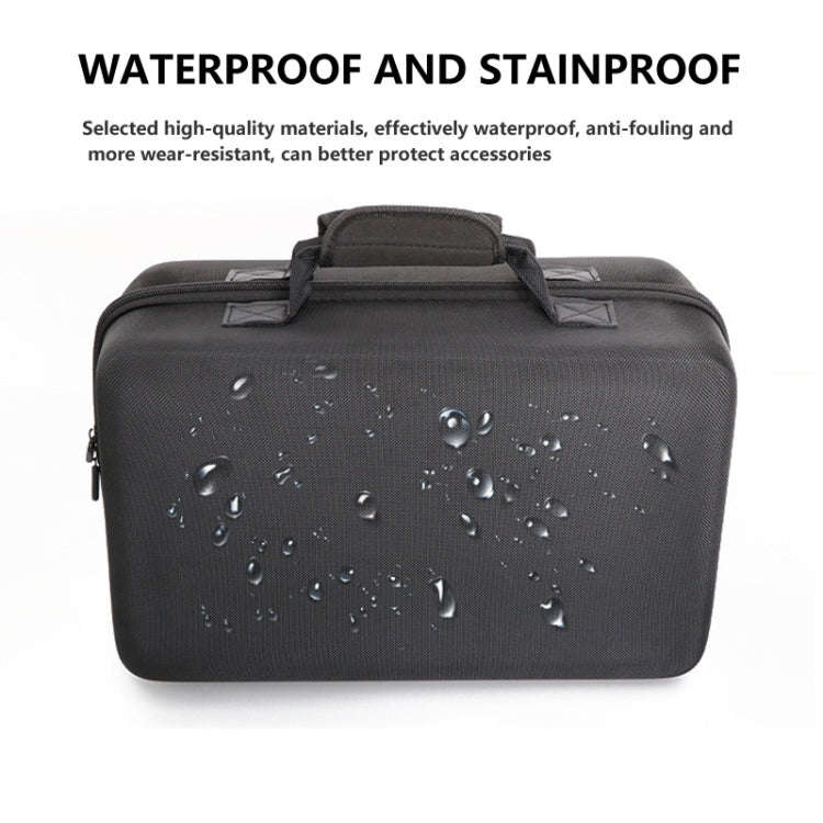 For PS5 Slim Game Console EVA Storage Bag Handbag Carrying Case(1900 Black)