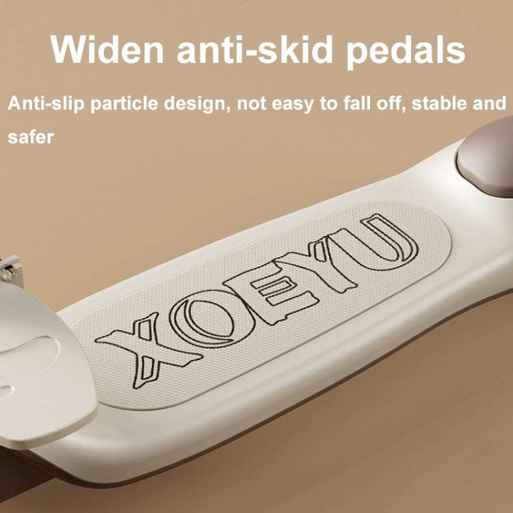 XOEYU K8 Multifunctional Adjustable Folding Children Scooter with Music and Lights, Color: Single...