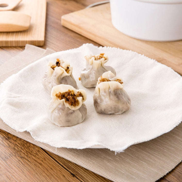 10pcs /Pack 32cm Thickened Non-stick Steamer Cloth Buns Cotton Gauze Matting Cloth(Encrypted)