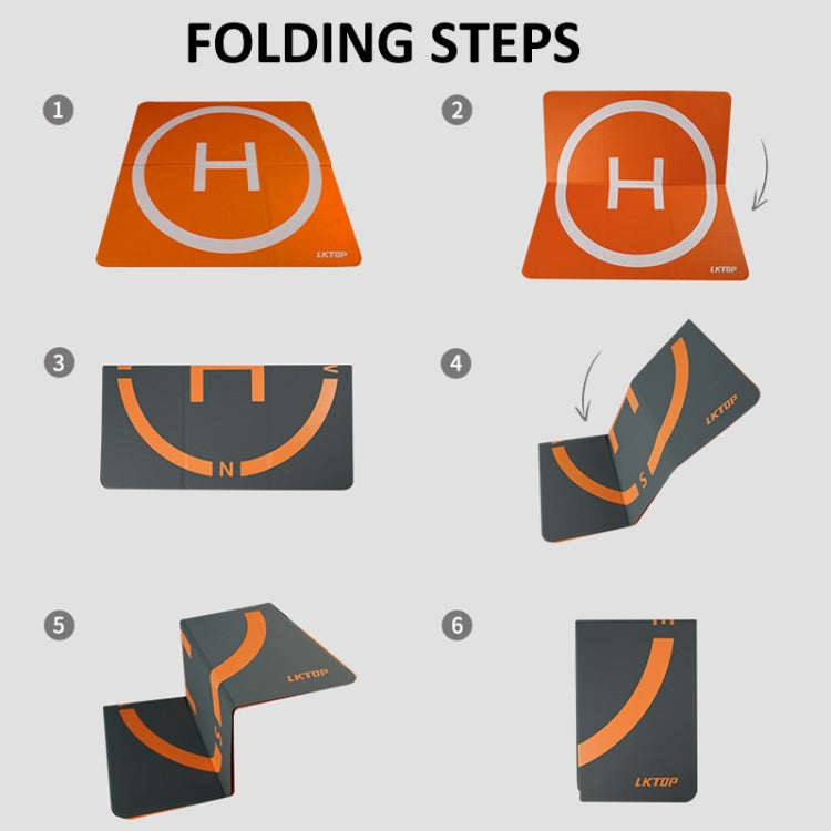 LKTOP 65cm Drone Universal Landing Pad Double-sided Waterproof Foldable RC Aircraft Launch Mat