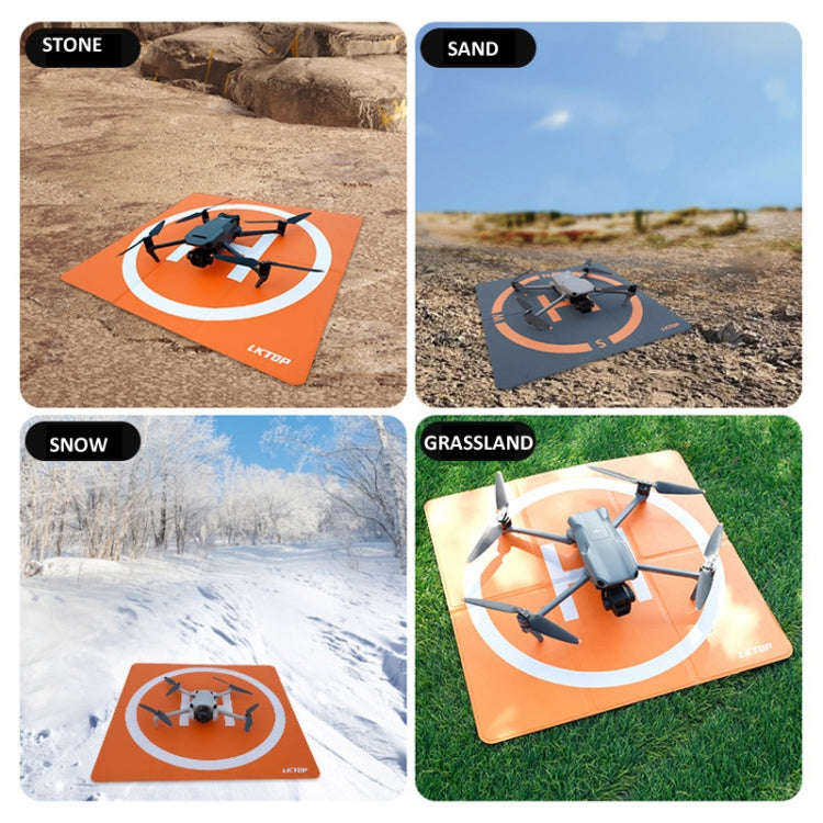 LKTOP 65cm Drone Universal Landing Pad Double-sided Waterproof Foldable RC Aircraft Launch Mat