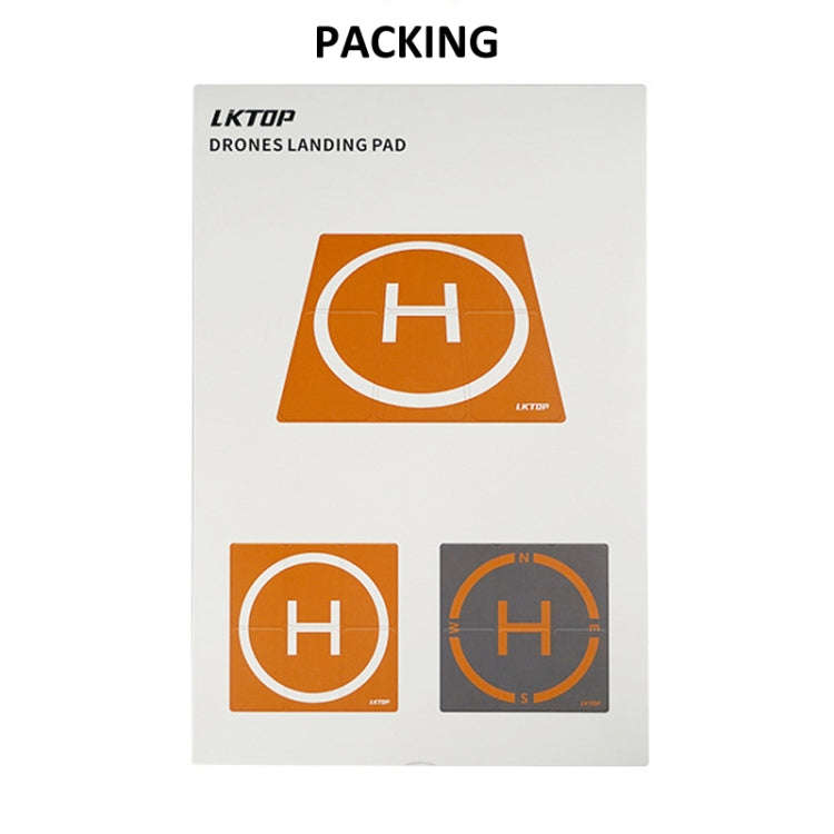 LKTOP 65cm Drone Universal Landing Pad Double-sided Waterproof Foldable RC Aircraft Launch Mat