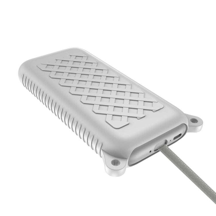 For Apple Vision Pro Battery Protective Case Silicone Cover(White)