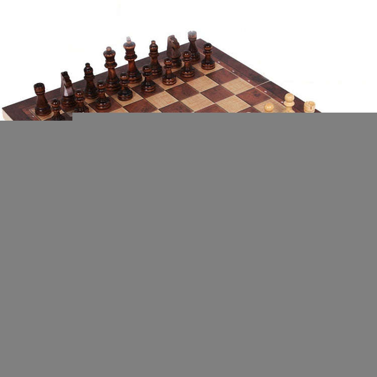 24 x 24cm 3 In 1 Wooden Chess Set Foldable Chess Board For Kids Adults