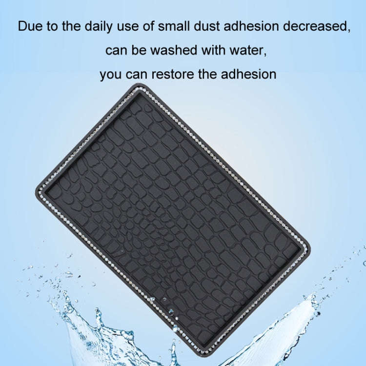 Car Storage Mat Anti-slip Mat for Mobile Phone Ornaments, Style: With Diamond
