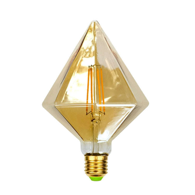 E27 Screw Port LED Vintage Light Shaped Decorative Illumination Bulb, Style: Diamond Gold(110V 4W...