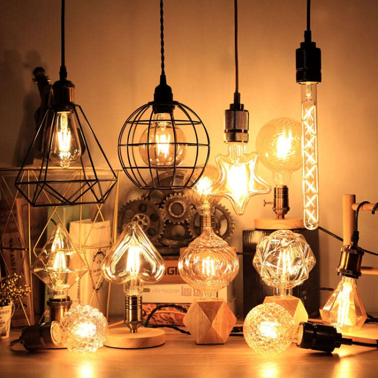 E27 Screw Port LED Vintage Light Shaped Decorative Illumination Bulb, Style: G95 Outer Pineapple ...