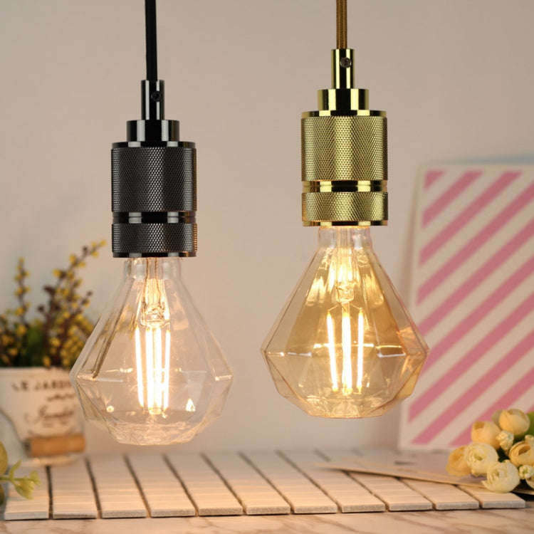 E27 Screw Port LED Vintage Light Shaped Decorative Illumination Bulb, Style: Flat Diamond Transpa...