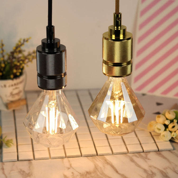 E27 Screw Port LED Vintage Light Shaped Decorative Illumination Bulb, Style: Flat Diamond Transpa...
