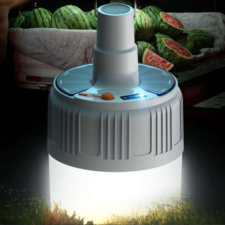 Rechargeable LED Solar Bulb Light Waterproof Night Market Stall Energy Saving Lamp, Model: 42LED
