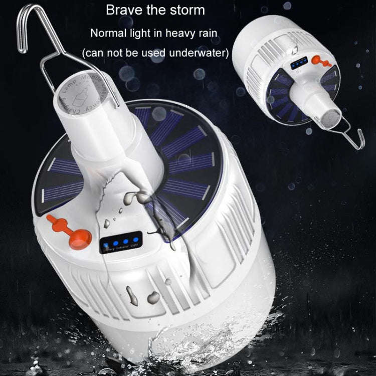 Rechargeable LED Solar Bulb Light Waterproof Night Market Stall Energy Saving Lamp, Model: 42LED