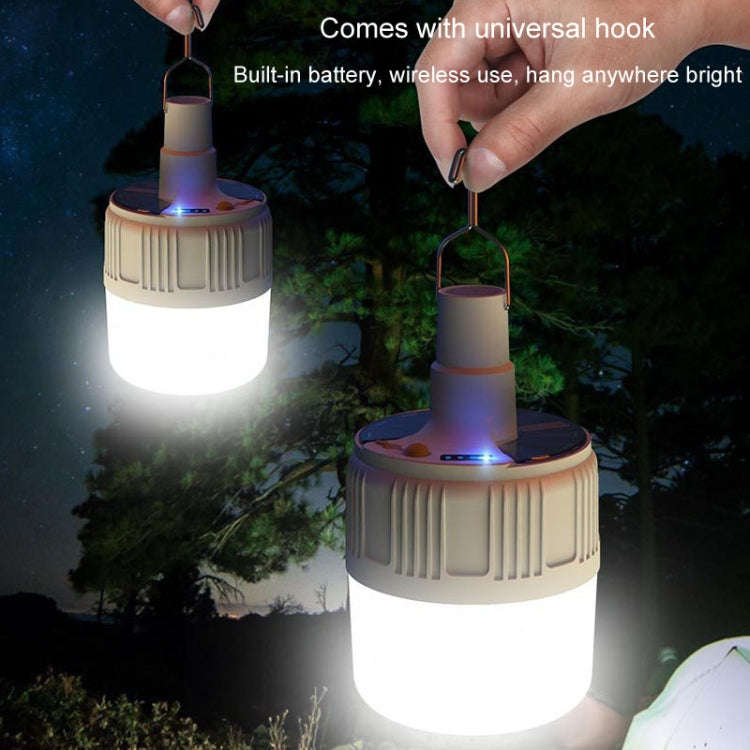 Rechargeable LED Solar Bulb Light Waterproof Night Market Stall Energy Saving Lamp, Model: 42LED