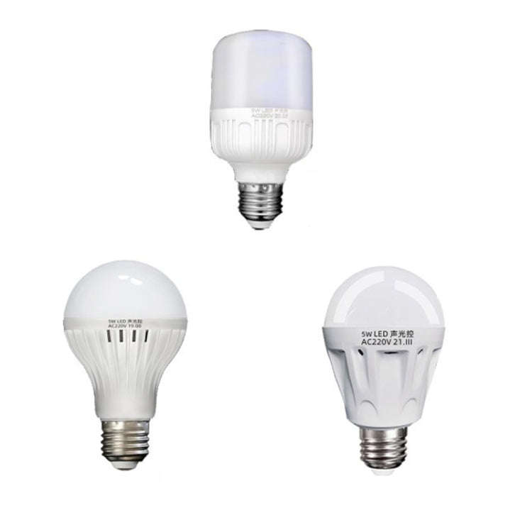E27 LED Sound/Light Control Bulb Stair Corridor Human Body Sensor Light, Power: 9W(High-quality)