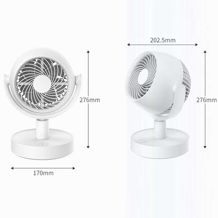 Desktop Air Circulation Fan Household Office Compact Mute Electrical Fan, Style: Battery Model